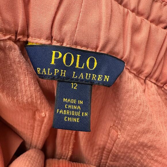 Polo Ralph Lauren Girls 12 Desert Rose Corduroy Shorts w/ Tie Belt Preppy - Picture 11 of 12